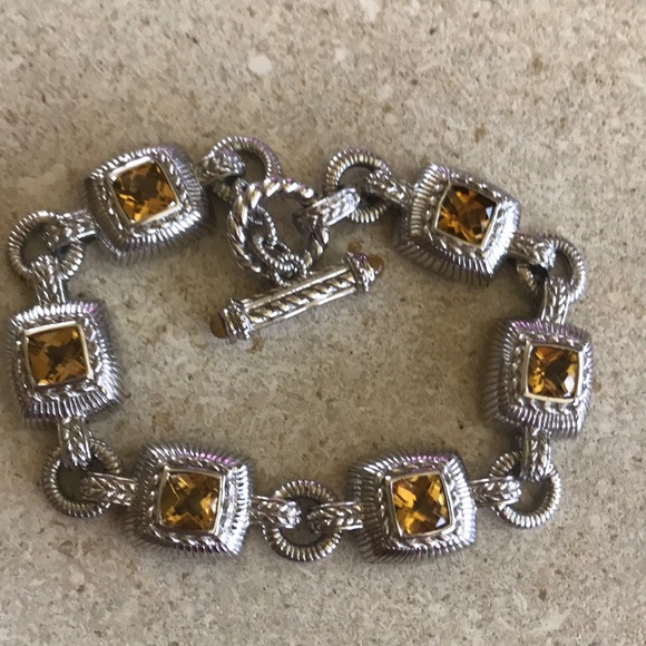 Judith Ripka Jewelry - Judith RIPKA Sterling Citrine Quartz Bracelet